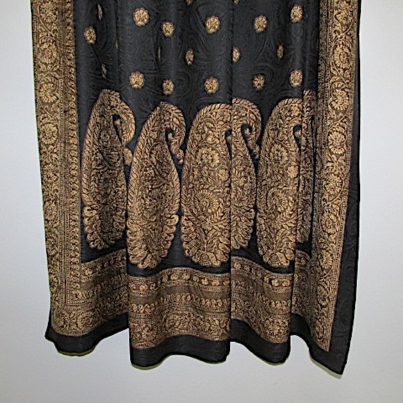 Ellen Tracy NWT Pleated Silk Midi Skirt, Size 12 - Picture 3 of 7